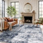 Tapis gris / bleu / ivoire Willington-1683043361