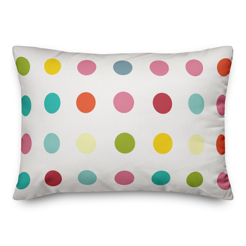 Polka Dots Throw Pillow