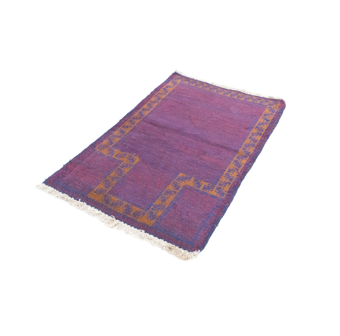 Hand Knotted Wool Purple Indoor/Outdoor Rug