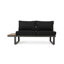 Ensemble de canapé en forme de V en aluminium 5 places avec coussins, ensemble d'extérieur en forme de L Sterling-1049532019