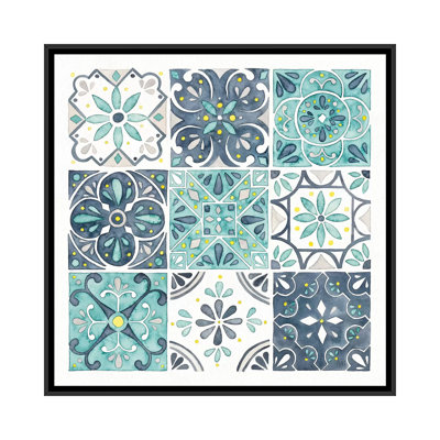 « jardin escapade pattern i » par laura marshall, reproduction d’impression sur toile tendue