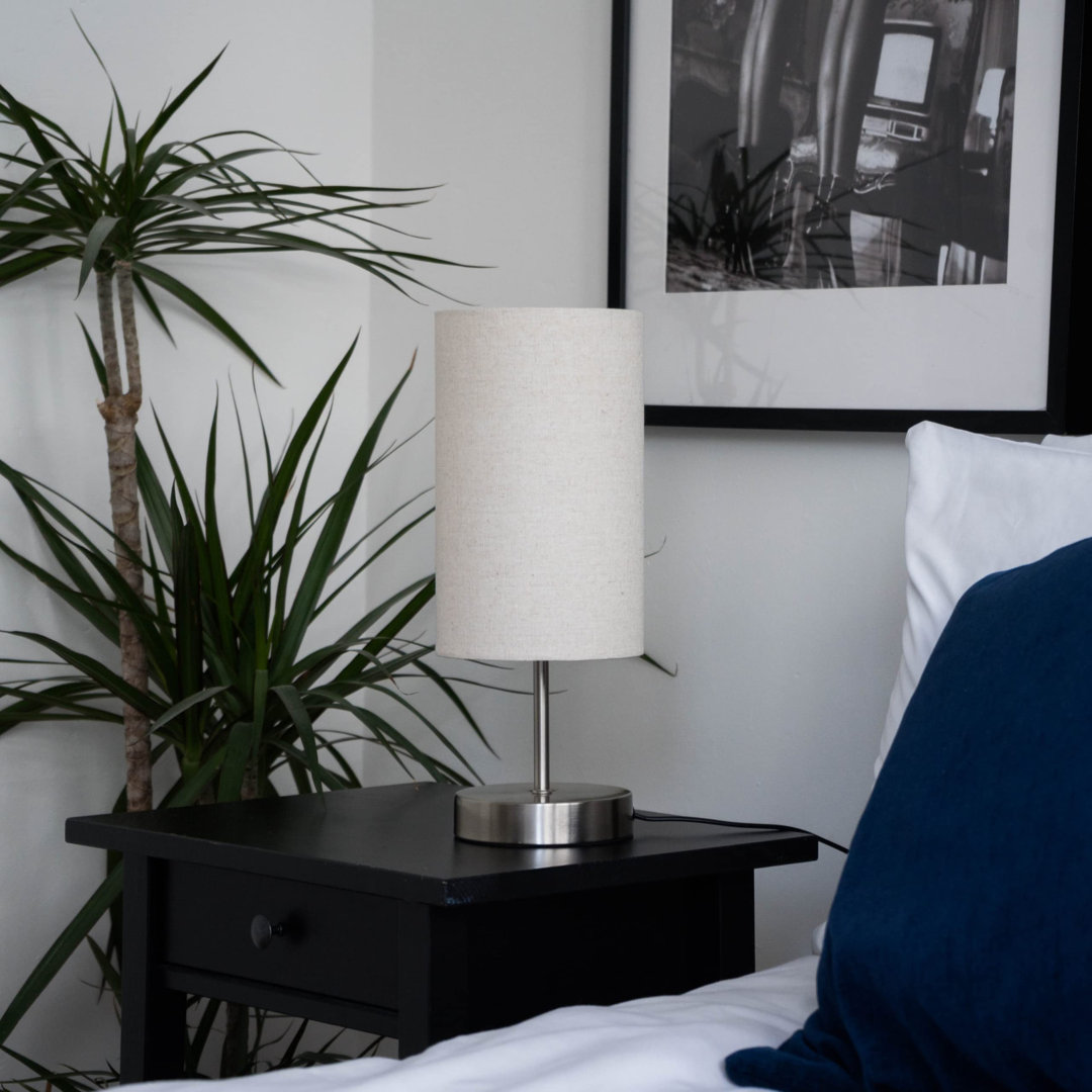 Touch Lamps Bedside With 2 USB Charging Ports, A Bedside Lamp With USB & USB C, Dimmable