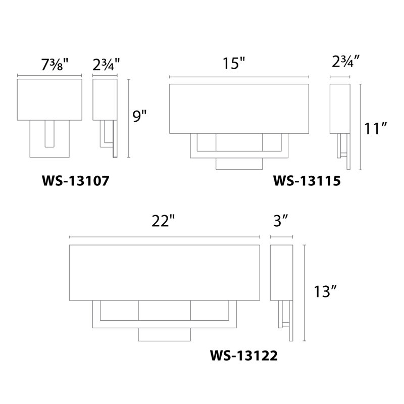 Manhattan 1 - Light Flush Mounted Sconce, Brushed Bronze