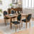 French Style Antique Painting Dining Chair ,Set of 2-738334049