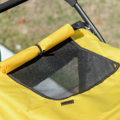 Large Dog Stroller with Safety Leashes for Large Pets