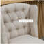 Ensemble de 2 tabourets de bar à hauteur de comptoir HOMcom, beige