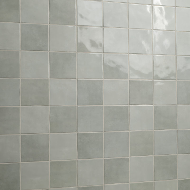 Renzo Glossy Ceramic Wall Tile, Jade