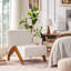Chaise d'appoint rembourrée avec pieds en bois-1789125779