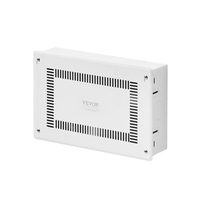 Structured Media Enclosure, 9-Inch, Recessed in-Wall Media Box with Cover, Wall-Mount Cable Management Box Kit, Structured Wiring Multi-Media Cabinet, Cold-Rolled Steel, for TV Home Theater