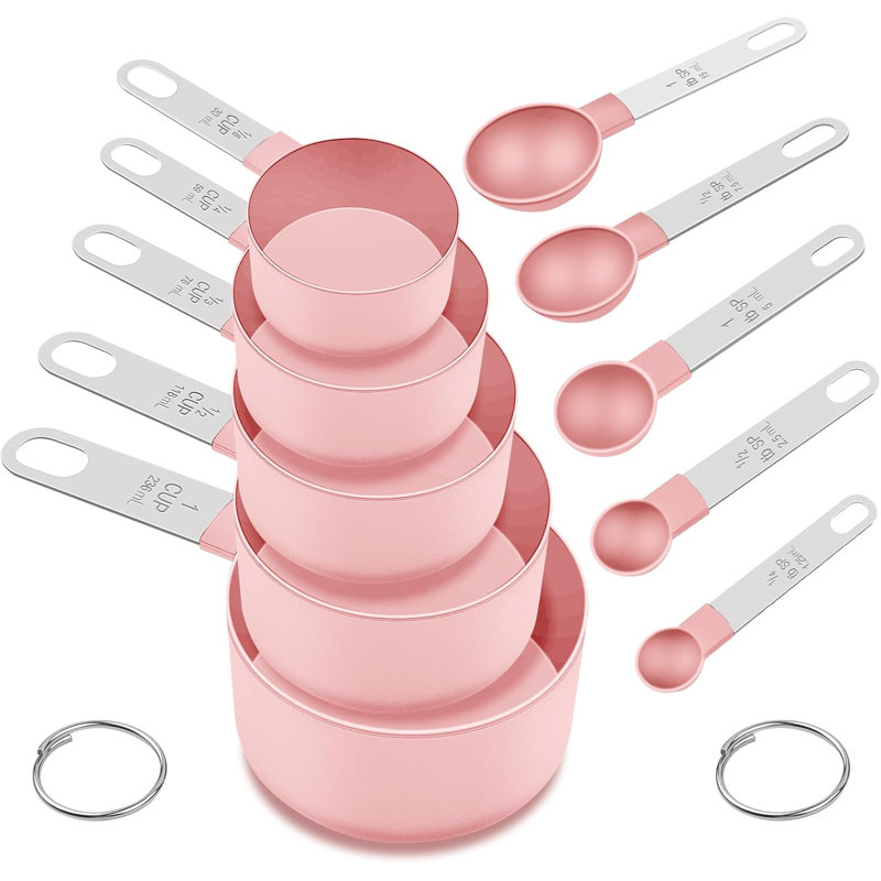 Ensemble de 10 tasses à mesurer et cuillères à mesurer