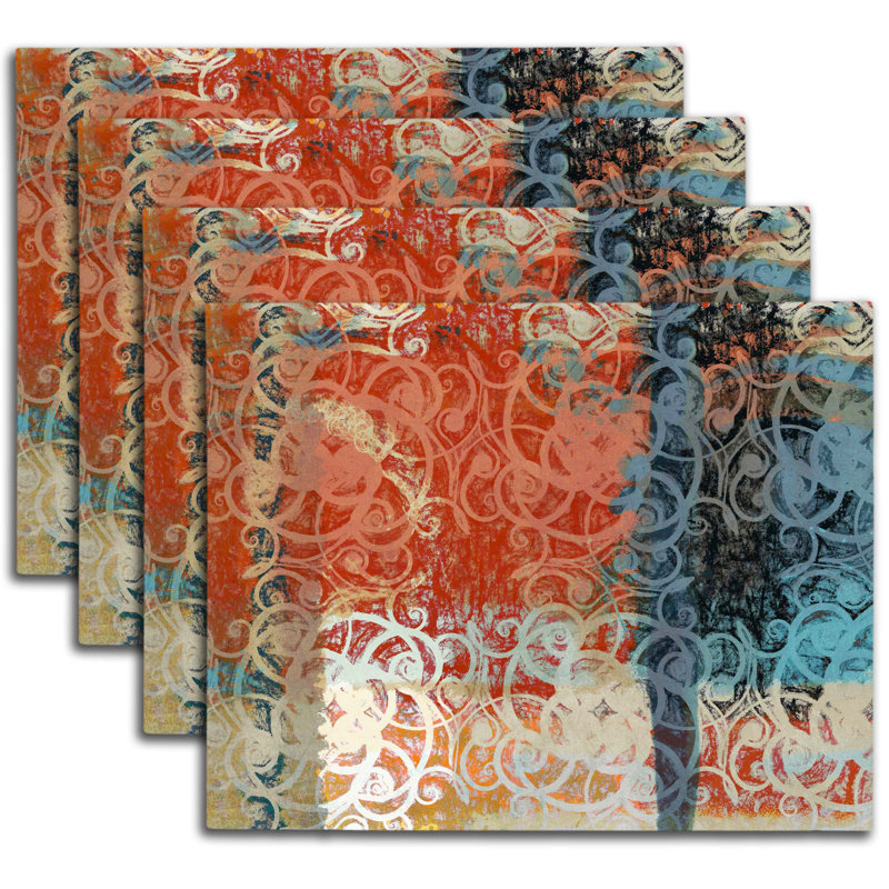 Ensemble de 4 napperons décoratifs 14 pièces x 18 quantités quantité Dreamy Modern Designer