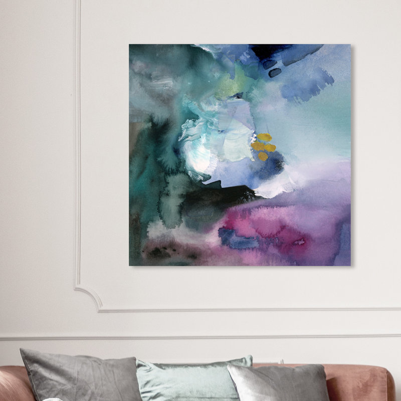«Nebulosa Abstract», reproduction d'art sur toile tendue, 40 po x 40 po