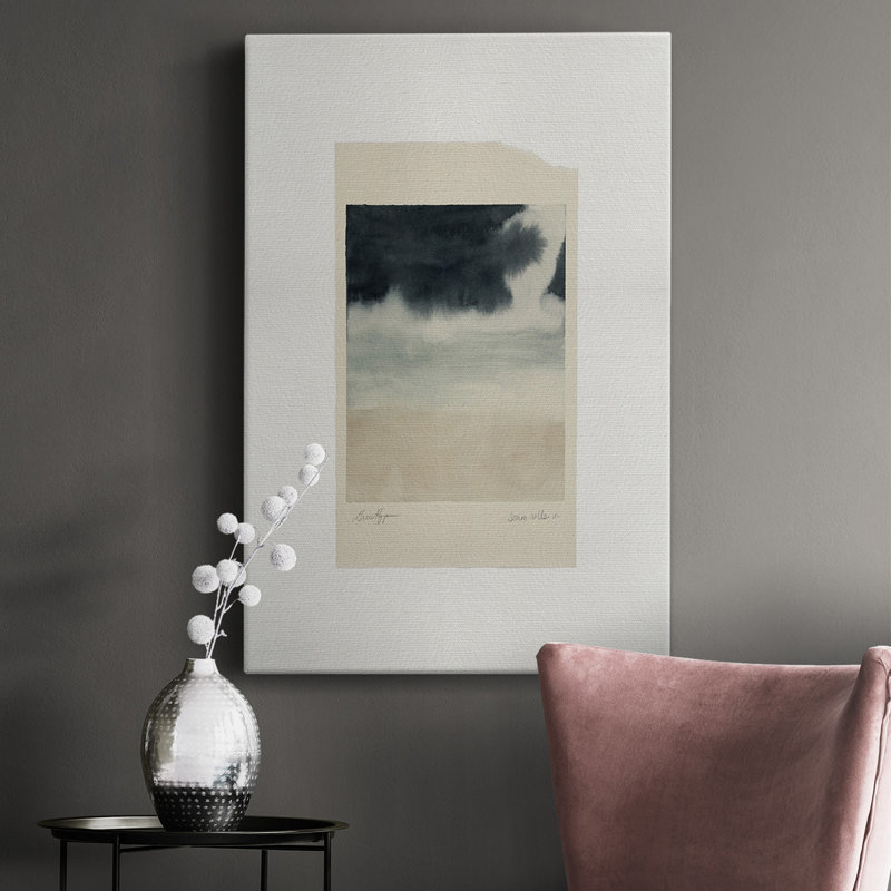«Storm Rolls In I», peinture sur toile tendue, H 48 po x l 32 po x P 1 po