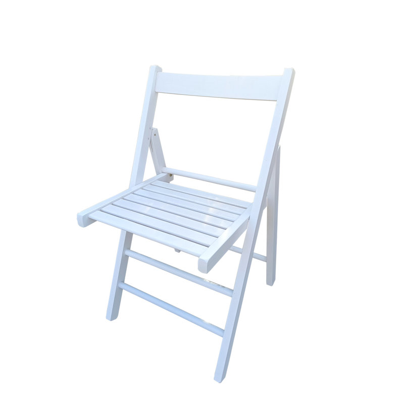 2 chaises pliantes en bois massif - blanc, assise confortable, pliable pour l'espace, divers réglages, supportant 220 lb, 2 chaises blanches, siège et dossier, pour différents événements, peu encombrant, léger,