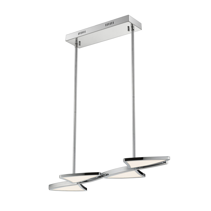 Luminaire suspendu linéaire à 4 lumières pour îlot de cuisine Keli