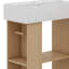 Meuble-lavabo 21,6 po avec lavabo en céramique, porte droite moderne autoportante
