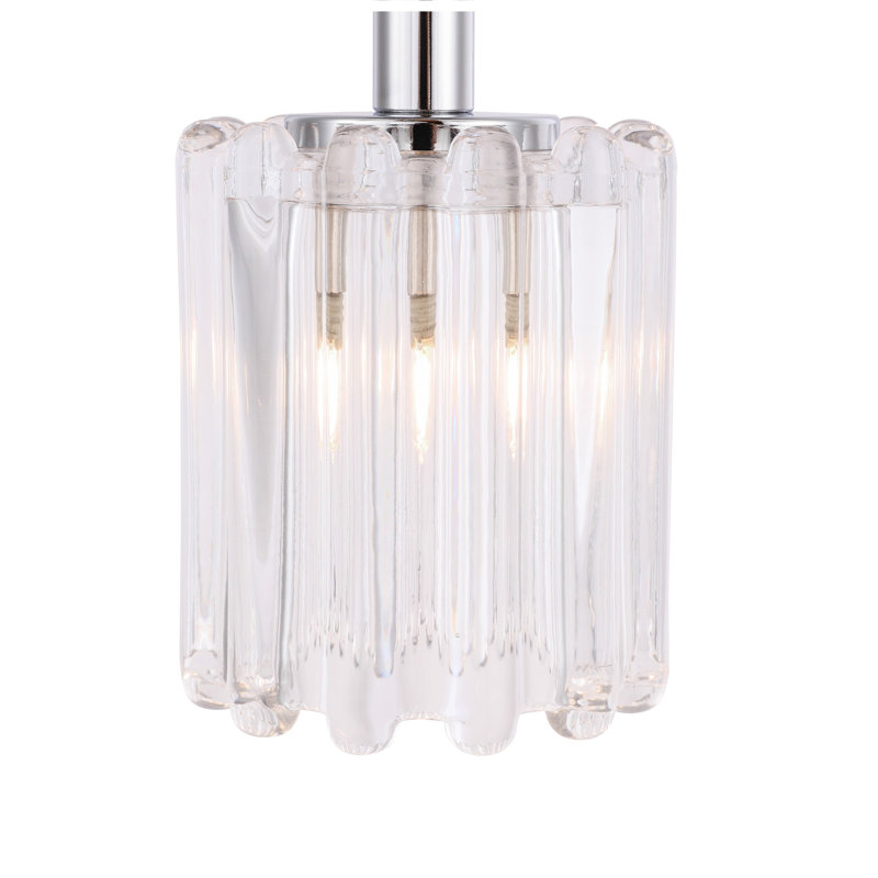 Luminaire suspendu cylindrique à 1 lumière Rosendahl, Chrome, Halogène