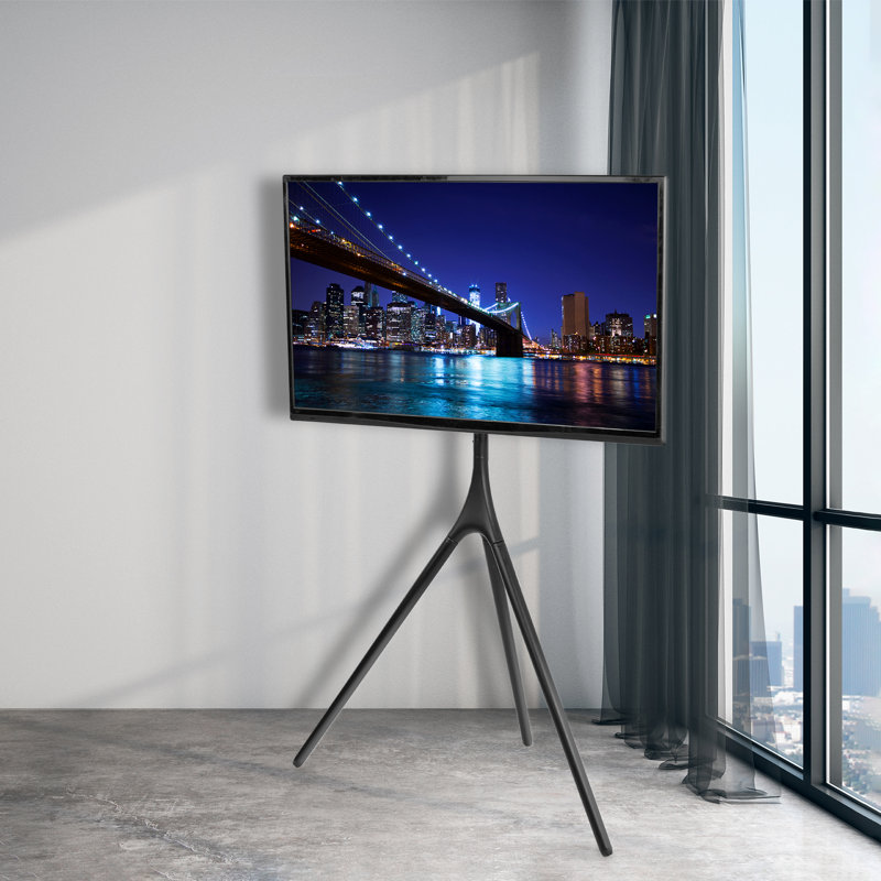 VIVO Easel Studio TV Floor Stand for 45" - 65" Screens (TV65A series), Black