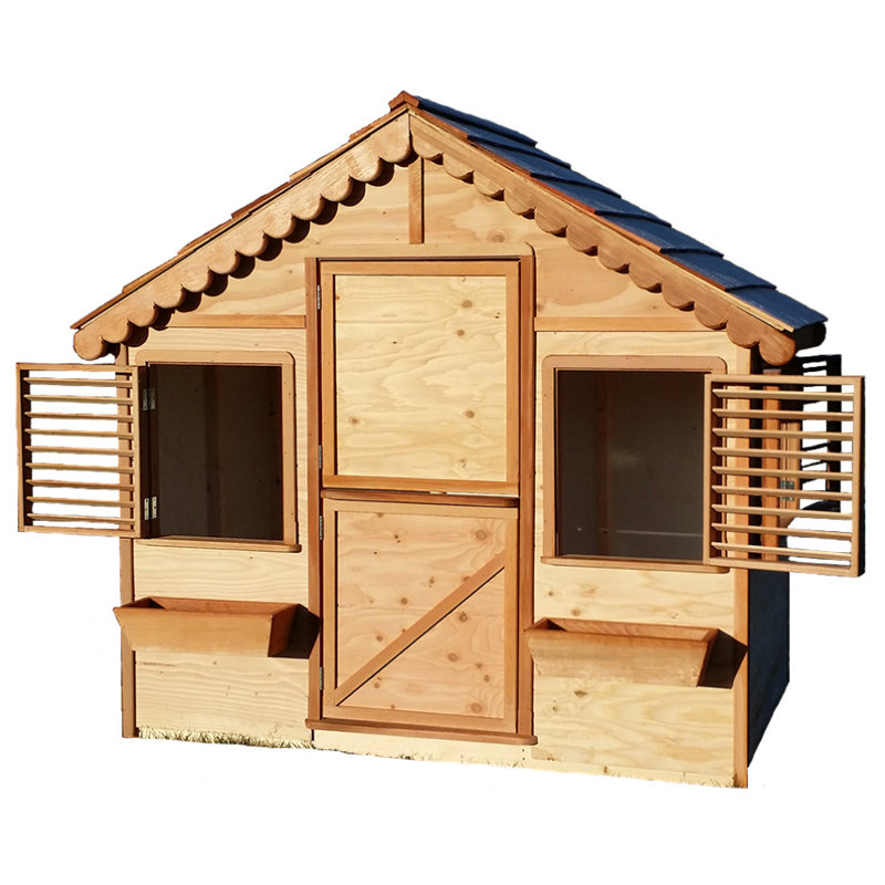 Little Alexandra Canadian Playhouse Factory 74'' W x 48'' D Indoor / Outdoor Solid + Manufactured Wood