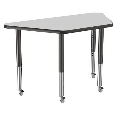 Trapezoid T-Mold Adjustable Height Activity Table