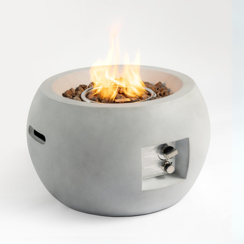 Oretha Modern Propane Fire Pit Table with Free Lava Rocks