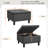 Lundry Linen Blend Upholstered Storage Bench