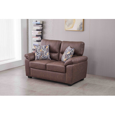 58.7'' Wide Faux Leather  Loveseat