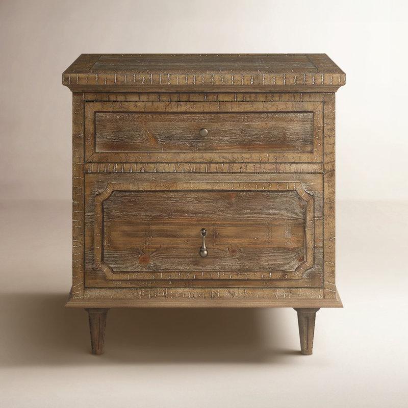 Table de chevet 2 tiroirs Rahul