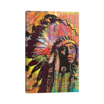 Native American III by Dean Russo - Wrapped Canvas Painting