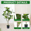 2 Pack Artificial Magnolia Tree,3.7 ft Tall Faux Magnolia Plant with Realistic Leaves and Blooms,Potted Fake Floral Tree for Living Room/Office/Porch Decor-2007159034