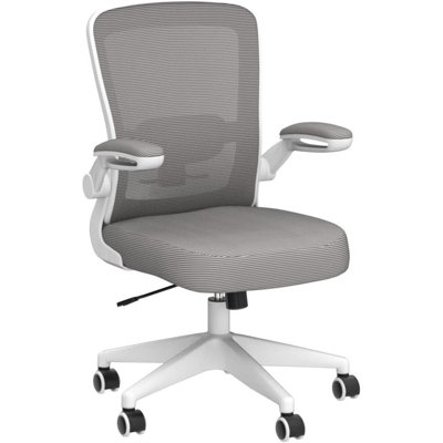 FelixKing Office Chair, Ergonomic Desk Chair Breathable Mesh Chair with Adjustable High Back Lumbar Support Flip-up Armrests, Executive Rolling Swivel Comfy Task Computer Chair for Home Office