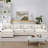 Modular Sectional Sofa, 130.7 Inch U Shaped Couch Set For Living Room, 4-Seater Comfy Cloud Couches With Movable Ottoman, Diy Combination, Chenille-1119784319
