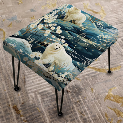 Langlais - Animal Print Rectangle Ottoman
