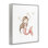 Giclée encadrée de sirène rose et d'étoiles, design par Christine Simpson Art