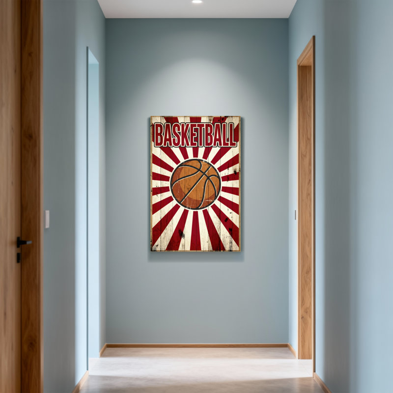 Bain et buanderie Basketball Sunburst, H 18 po x l 12 po