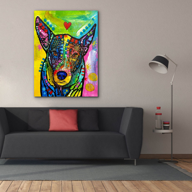 «Listening To The Sounds Of You» par Dean Russo, art mural sur toile, H 54 po x l 40 po x P 1,5 po