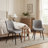 Modern Dining Chairs Faux Leather Upholstered Kitchen Chairs Side Chair With Metal Legs-51228647