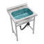 Grand lavabo utilitaire en acier inoxydable 25 po x 22 po