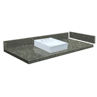 Rachel 33.5'' Granite Single Bathroom Vanity Top with Sink