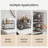 2-Tier Under Sink Organizer with Pull-Out Drawers, Stackable Metal Storage Rack, 14.5 x 8.5 x 10.7 Inches, Black