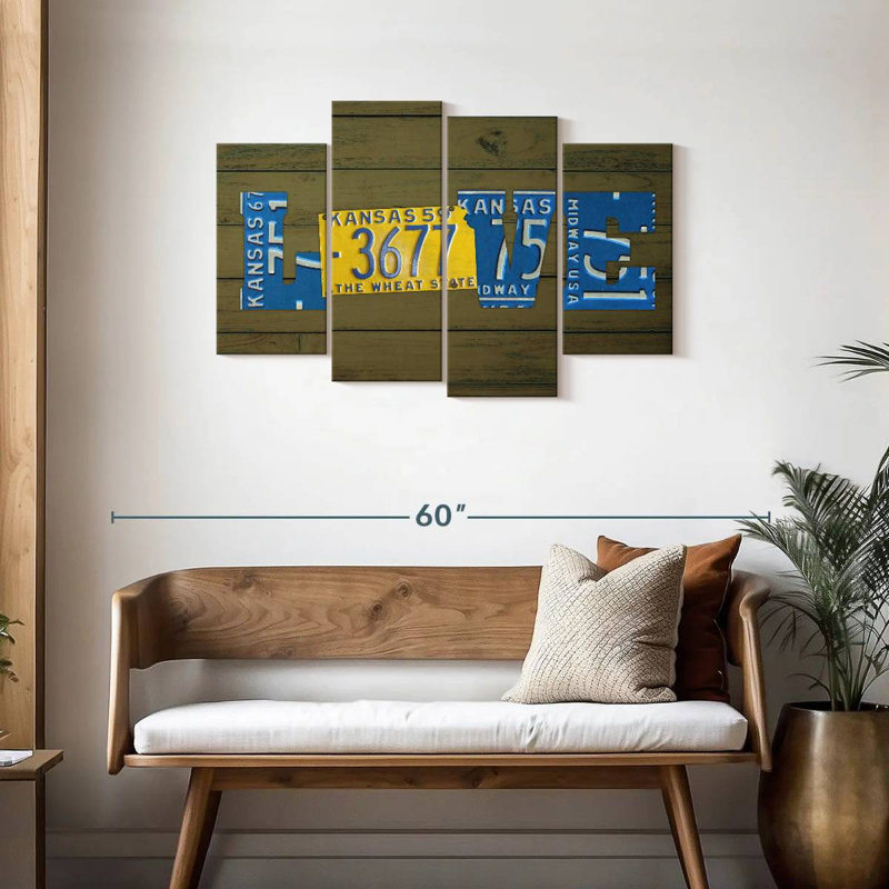 KS State Love, 27" H x 43" W