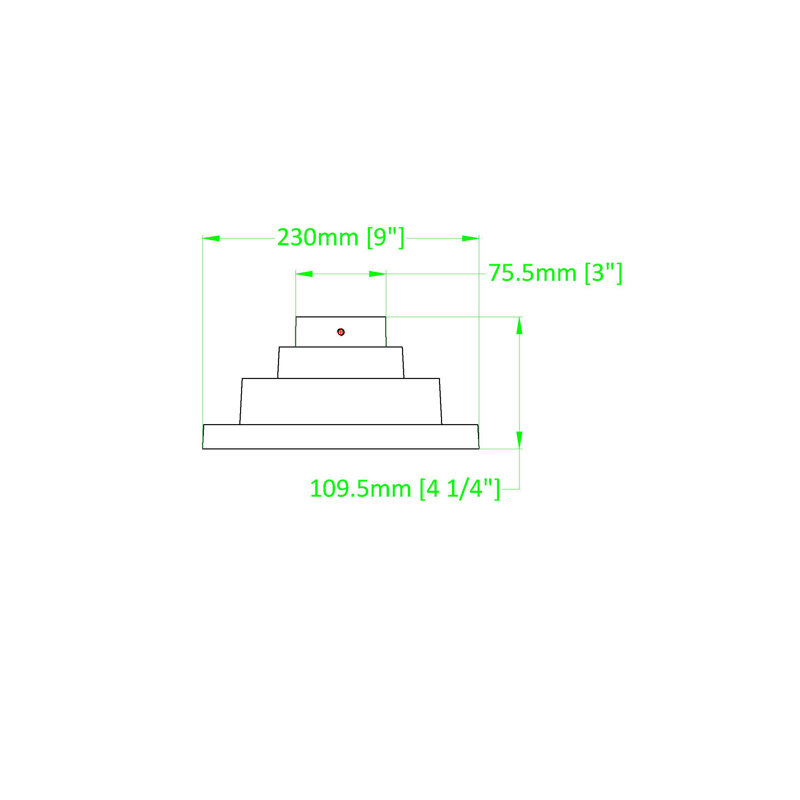 4.25 inch Sand Black Outdoor Pier Mount
