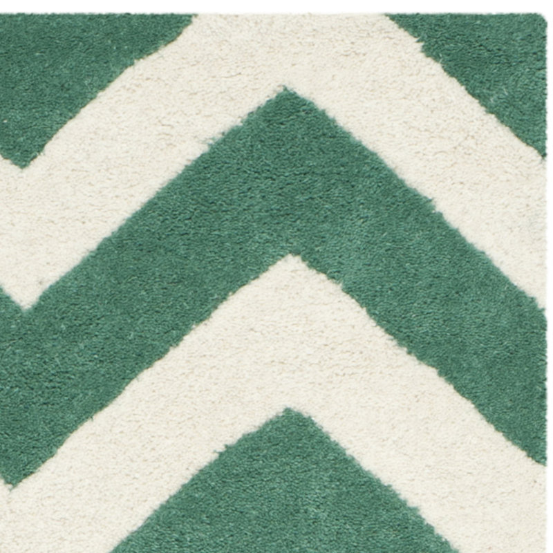 Tapis en laine touffeté à la main Teresita, Carré 7 pi