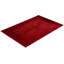 Tapis rouge contemporain en laine noué à la main surteint 6 pi 1 po x 8 pi 7 po