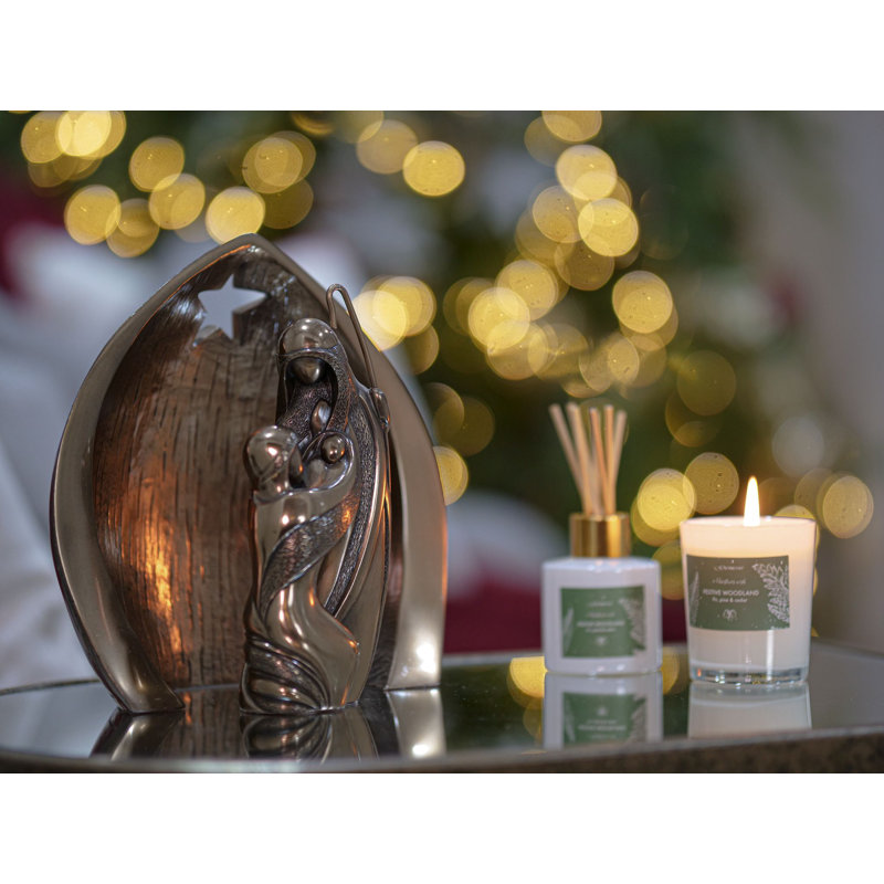 Holiday Scented Tumbler Candle with Glass Holder