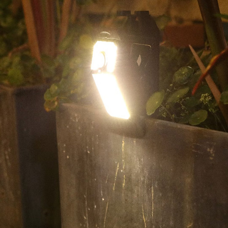 1 - Head LED Solar Powered Dusk to Dawn Outdoor Security Flood Light with Motion Sensor, Yellow