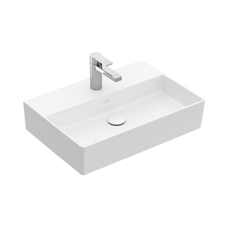 Lavabo de salle de bain mural en céramique 19 "avec trou de robinet simple Memento 2.0