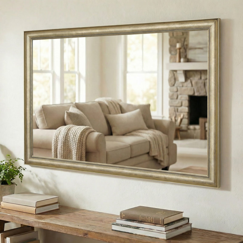 Miroir mural Oxfordshire, 36 po x 48 po, Doré