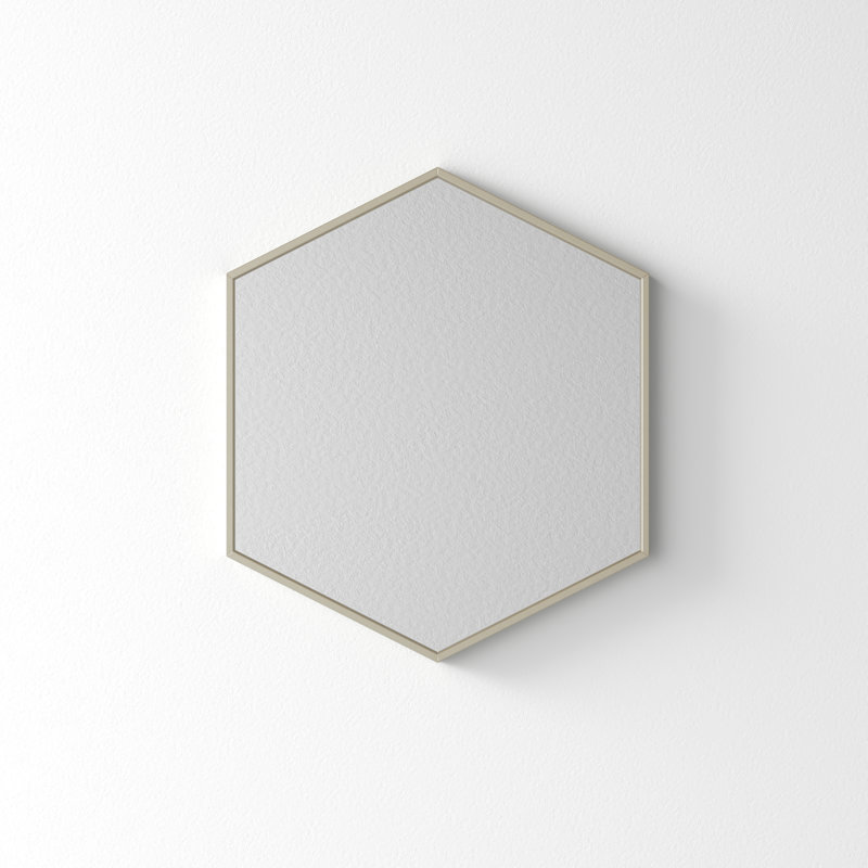 Breckler Metal Mirror, Silver, 25.75" x 22"