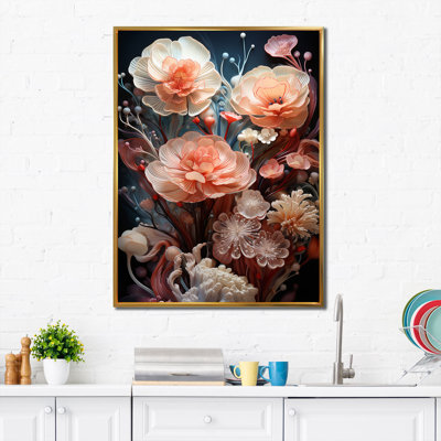 «Peach Flowers of the Sea II», reproduction sur toile